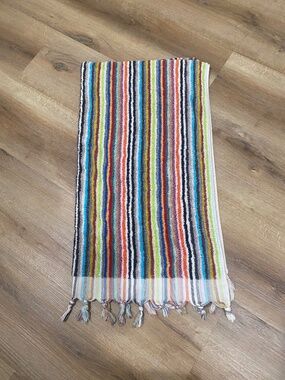 Turkish Cotton Towel With Fringe Detail-Mulicolor